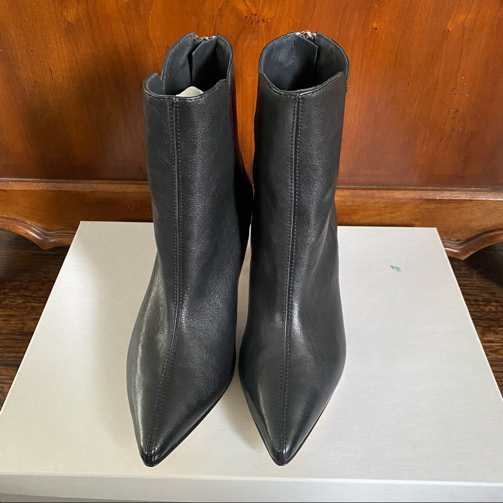 Ame Italian Black Leather Ankle Boots IT 37 Fits like US 6.5